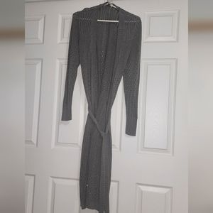 Sonoma open front long tie duster cardigan.